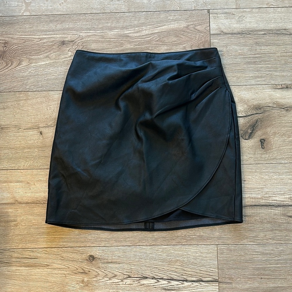 Abercrombie Faux Leather Skirt SMALL